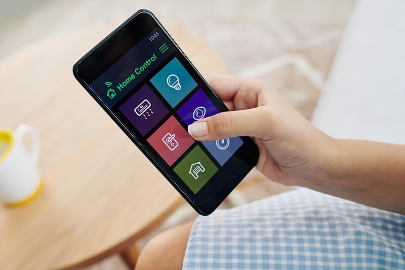 GUI zur Steuerung eines Smartphones