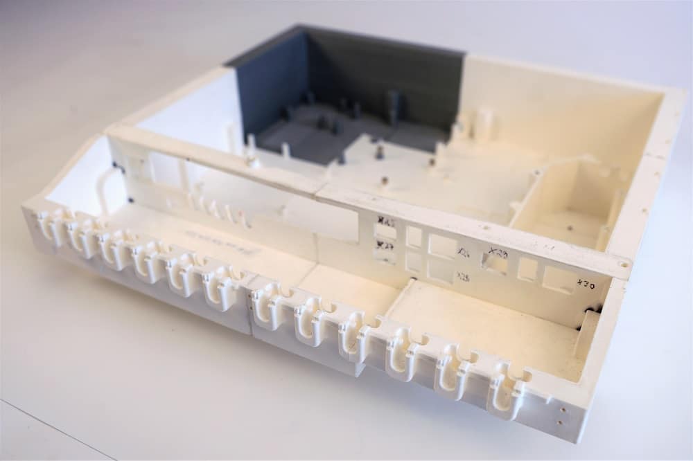 3D-gedrucktes Gehäuse zum Testen der Bauraum-Verfügbarkeit