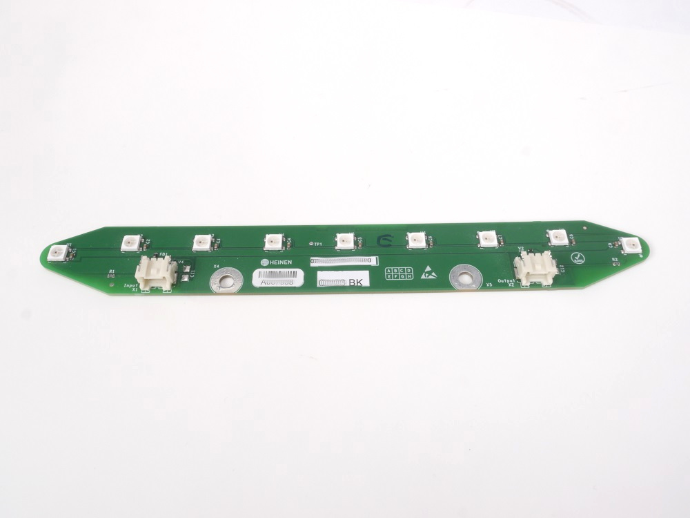 Die vierfach verbaute LED-Platine zeigt sich als Lichtstreifen am medienBuddy®-"Kopf" und weist auf den Gerätestatus hin